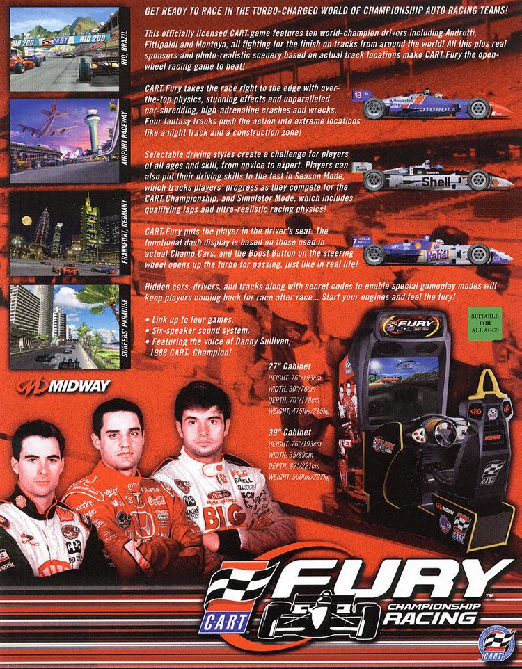 CART Fury The Arcade Flyer Archive Video Game Flyers CART Fury