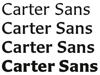Carter Sans Carter Sans typeface Blog TypeOff