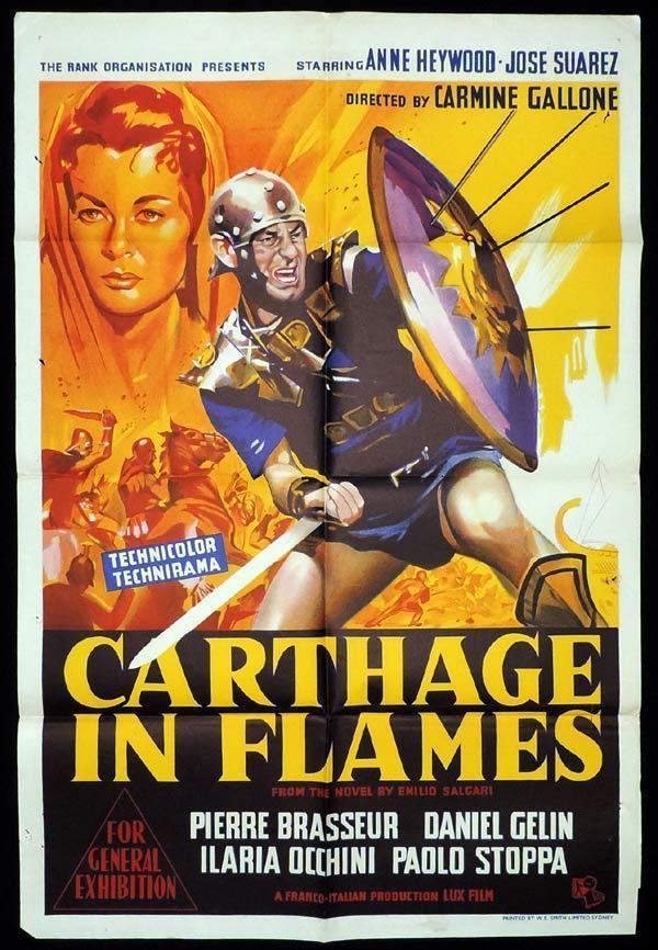 Carthage in Flames CARTHAGE IN FLAMES One Sheet Movie Poster Pierre Brasseur Sword and