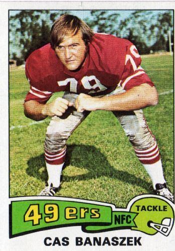 Cas Banaszek SAN FRANCISCO 49ers Cas Banaszek 248 TOPPS 1975 NFL American