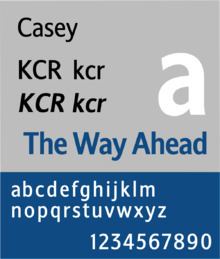 Casey (typeface) httpsuploadwikimediaorgwikipediacommonsthu