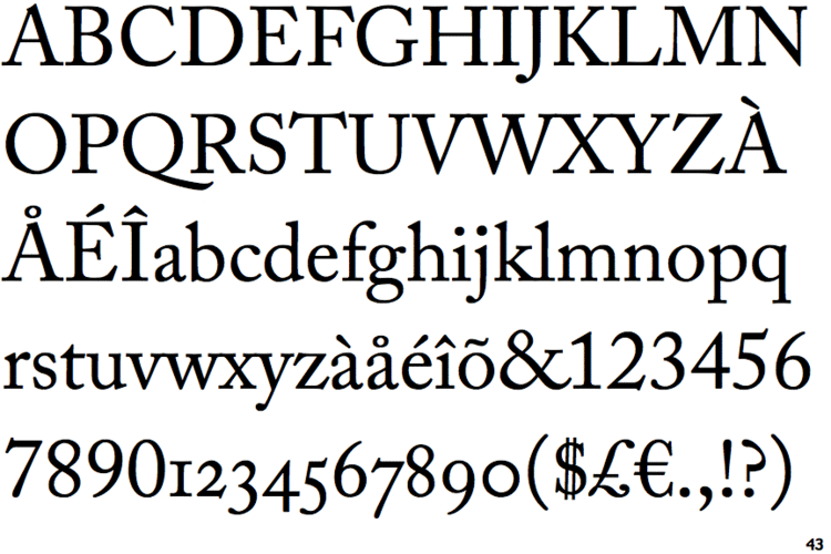 caslon font history