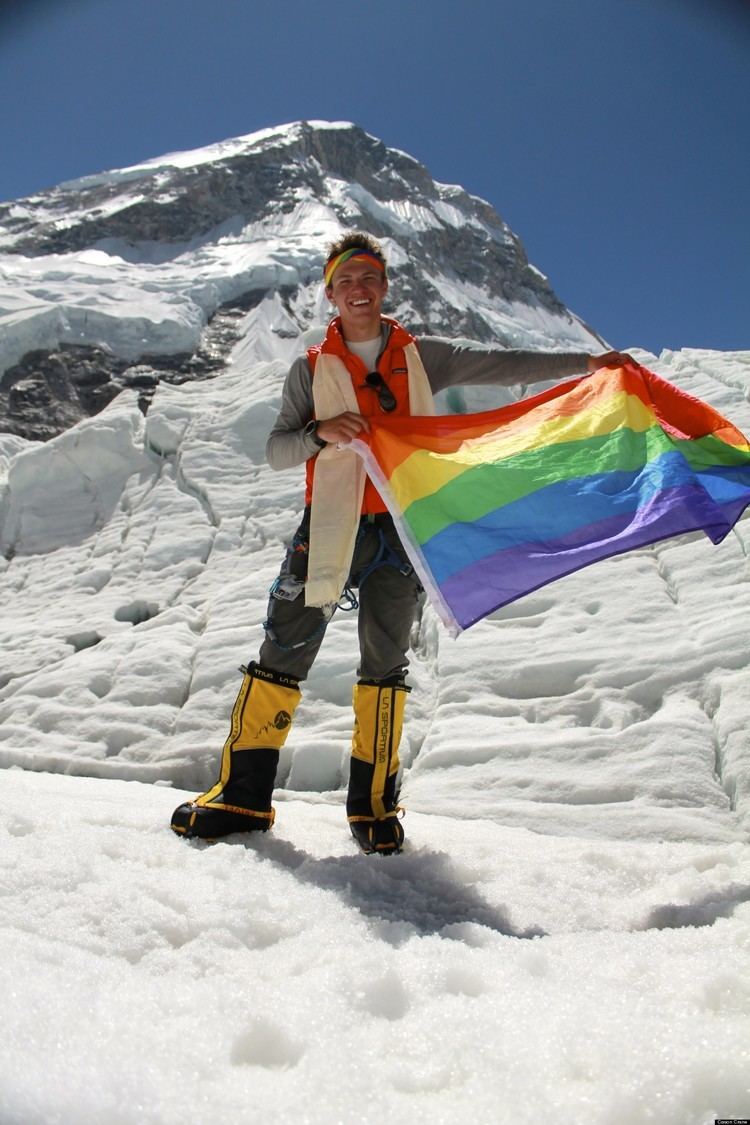 Cason Crane Watching the Sun Rise on the Summit of Mt Everest PHOTO