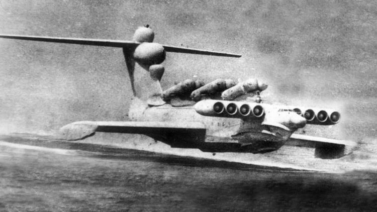 Caspian Sea Monster This quotCaspian Sea Monsterquot Was a Giant Soviet Spruce Goose