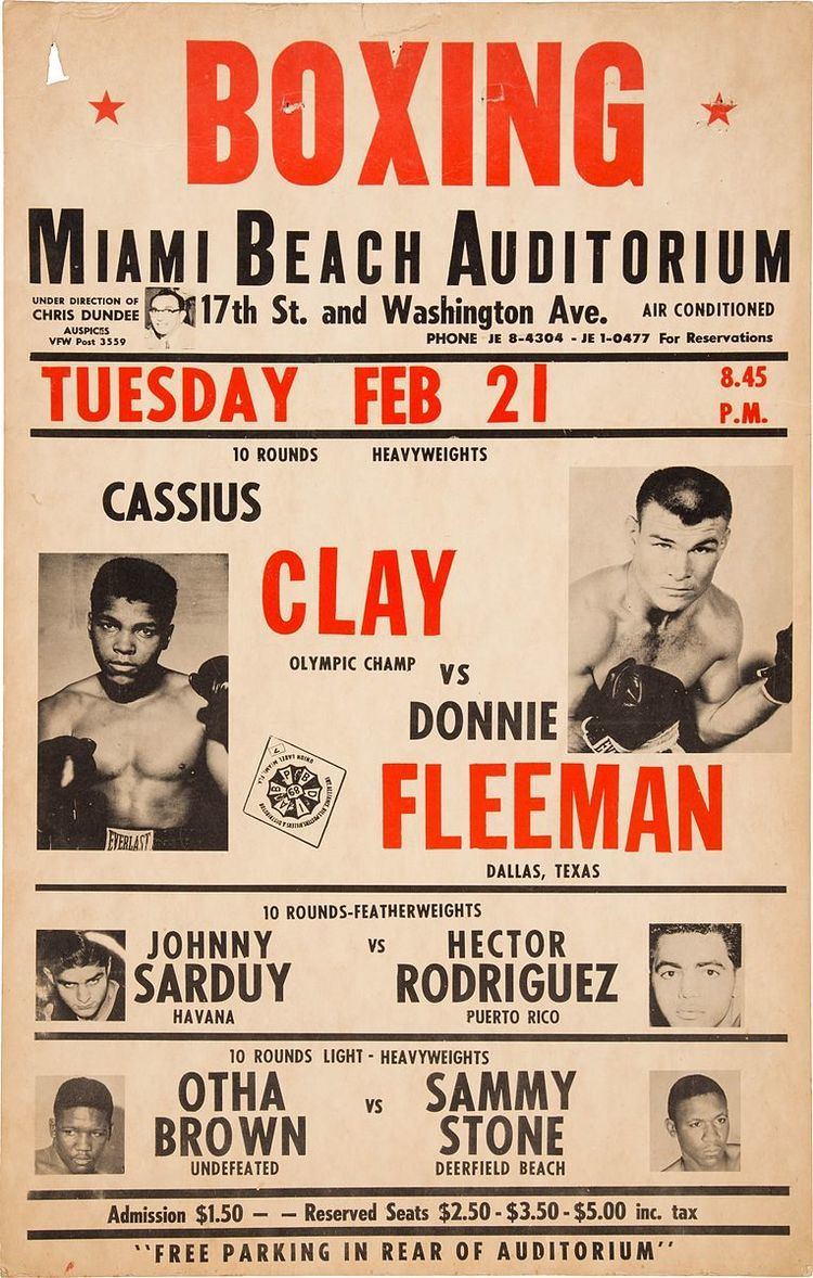 Cassius Clay vs. Donnie Fleeman
