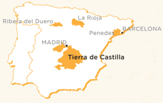 Castilla (Vino de la Tierra) wwwtapenawinescomimageswineregionsspainmapgif