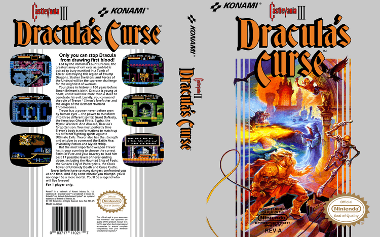Castlevania III: Dracula's Curse Castlevania III Dracula39s Curse Box and Cartridge Castlevania