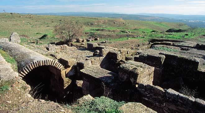 Castulo Cstulo archaeological site monuments in Linares Jan at Spain is