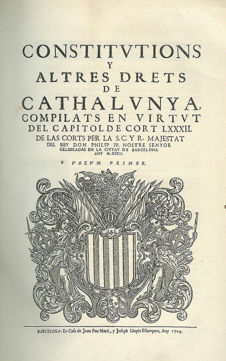 Catalan constitutions