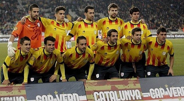 Catalonia national football team Cesc Fabregas and friends help Catalonia conquer Cape Verde as