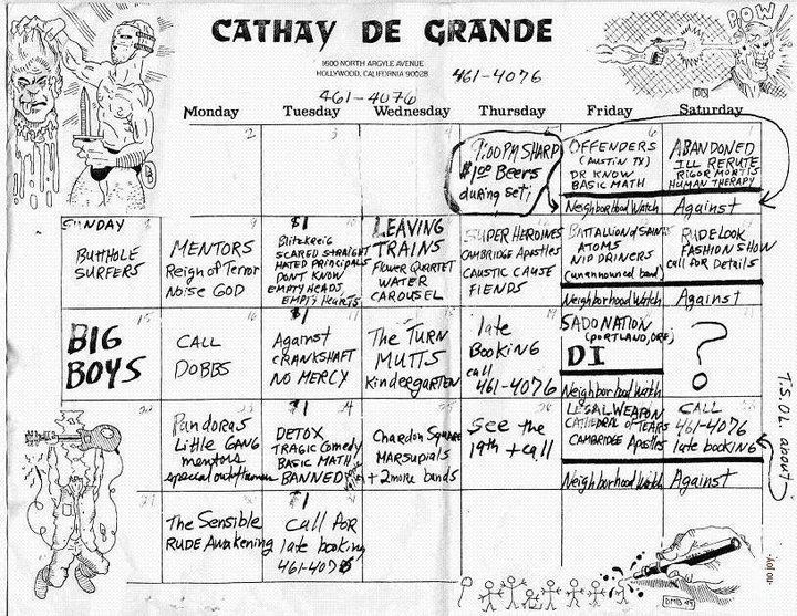 Cathay de Grande 19840111 Cathay de Grande Hollywood CA Flower Quartet