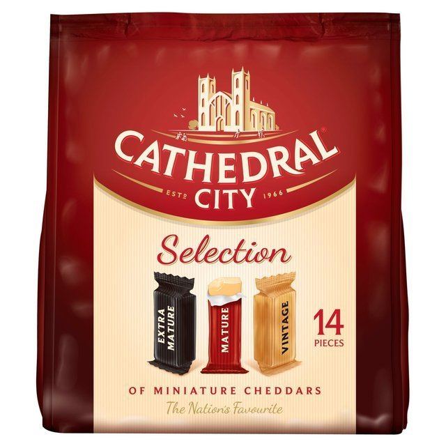 Cathedral City Cheddar Cathedral City Selections Variety Cheddar 14 x 12g from Ocado