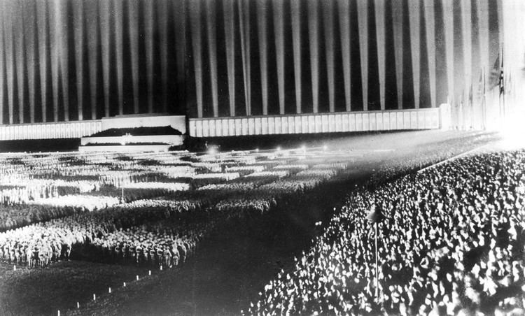 Cathedral of light The Cathedral of Light of the Nazi rallies 1937