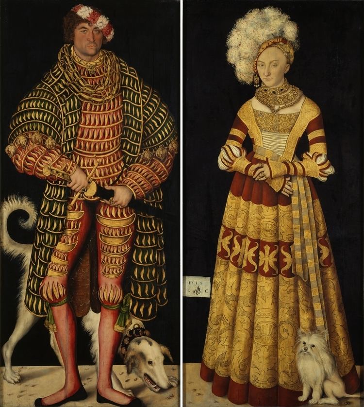 Catherine of Mecklenburg Portraits of Henry IV of Saxony and Catherine of Mecklenburg Lucas
