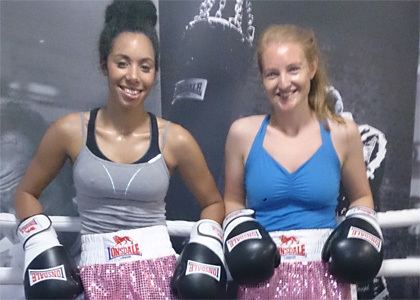 Cathy Brown (boxer) Natalie Tries Boxing masterclass with Cathy Brown Sportsister