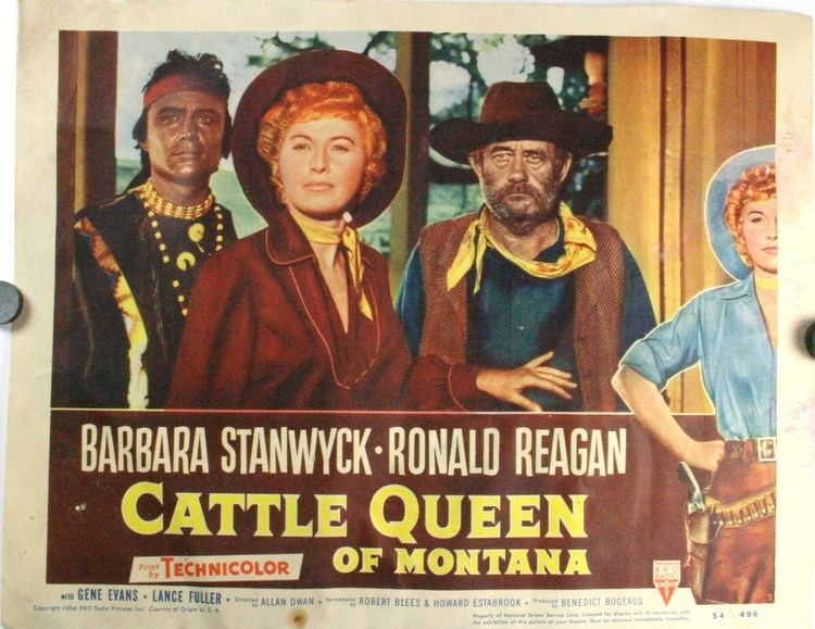 Cattle Queen of Montana CATTLE QUEEN OF MONTANA STARRING RONALD REAGAN Set of 7 Lobby Cards