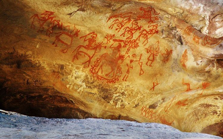 Cave paintings in India