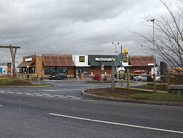 Caxton Gibbet McDonald39s Caxton Gibbet Adrian Cable ccbysa20 Geograph