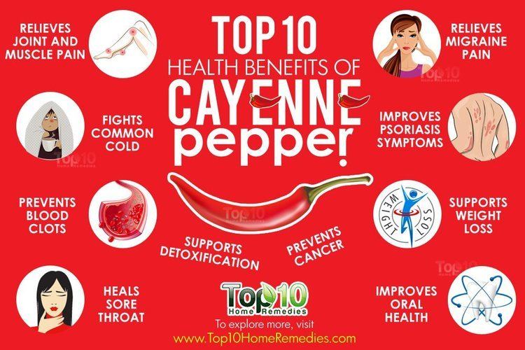 Cayenne pepper Top 10 Health Benefits of Cayenne Pepper Top 10 Home Remedies