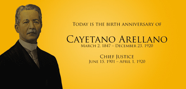 Cayetano Arellano Official Gazette PH on Twitter quotToday is the 167th birth