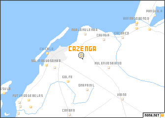 Cazenga Cazenga Angola map nonanet