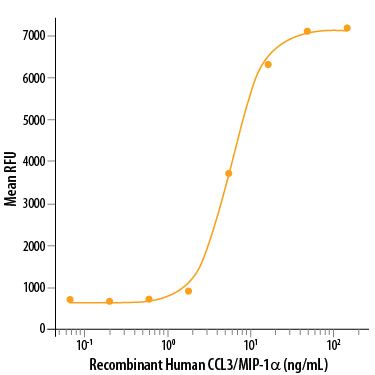 CCL3 Recombinant Human CCL3MIP1 alpha Protein 270LD010 RampD Systems