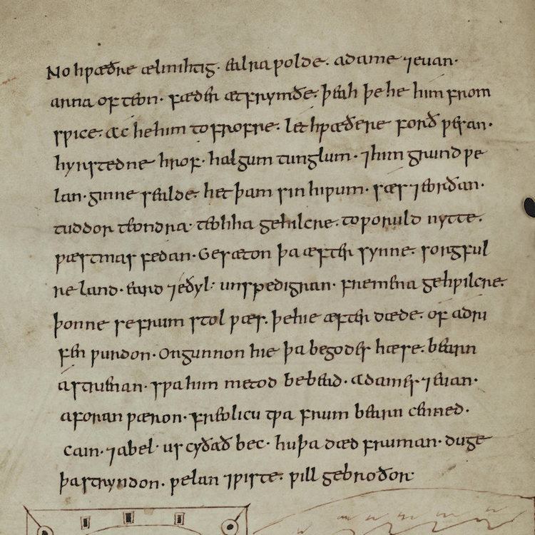Cædmon The AngloSaxon Bible Cdmon39s Paraphrase