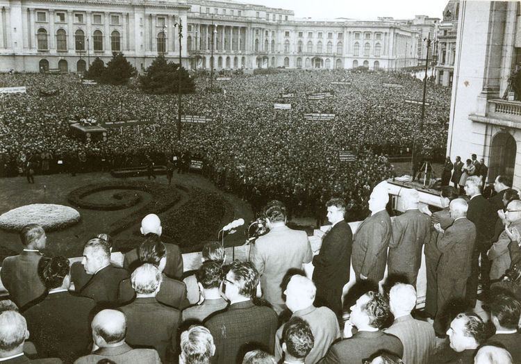 Ceaușescu's speech of 21 August 1968