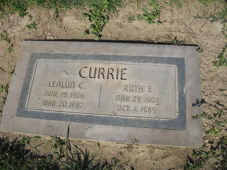 Cecil Currie Lealun Cecil Currie 1906 1987 Find A Grave Memorial