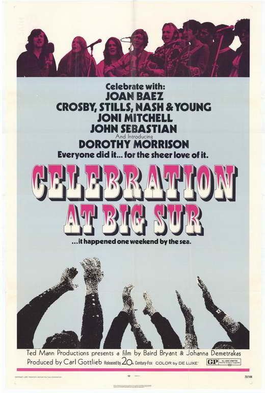 Celebration at Big Sur Celebration at Big Sur Movie Posters From Movie Poster Shop