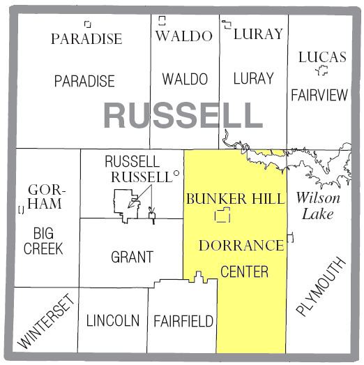 Center Township, Russell County, Kansas