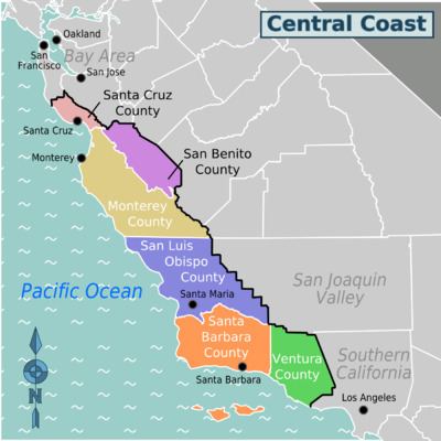 Central Coast (California) Central Coast California Travel guide at Wikivoyage