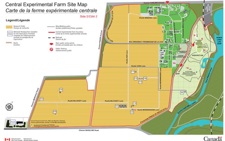 Central Experimental Farm Maps of the Central Experimental Farm Agriculture and AgriFood
