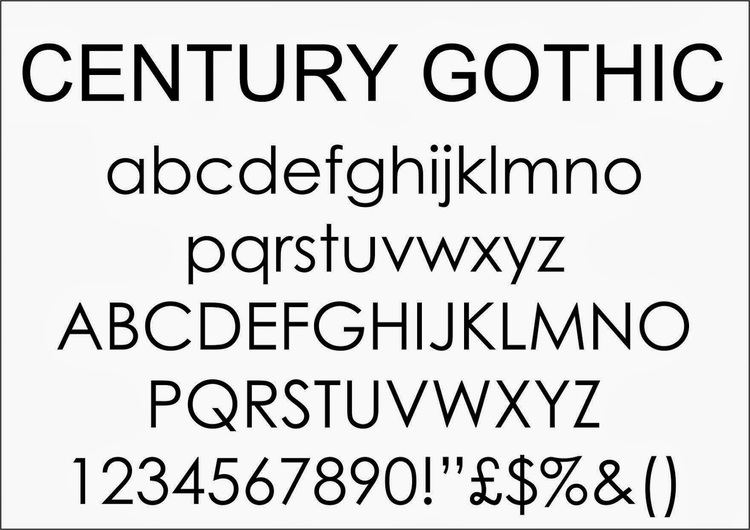 Century Gothic DesignJourney CDinD Century Gothic
