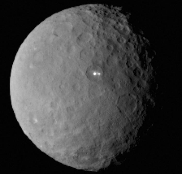 Ceres (dwarf planet) Two Bright Spots on Dwarf Planet Ceres Puzzle Scientists Space