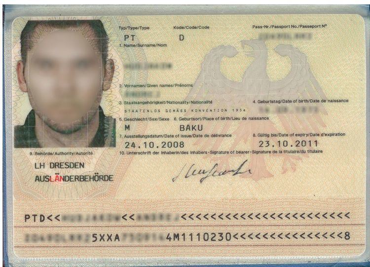 Certificate of identity