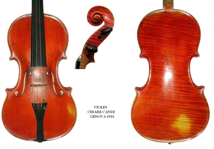 Cesare Candi LUTE MAKER di Stefano Renzi Violin Cesare Candi Genova 1931