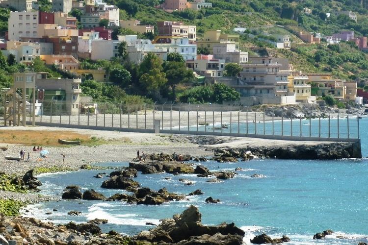 Ceuta border fence FileCeuta border fencejpg Wikimedia Commons