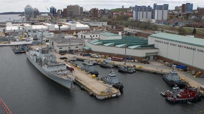 CFB Halifax ON THE BUS Earlymorning bus swoops down to Dockyard The