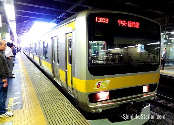 Chūō-Sōbu Line JR ChuoSobu Line for Takao Mitaka Nakano Akihabara Ryogoku