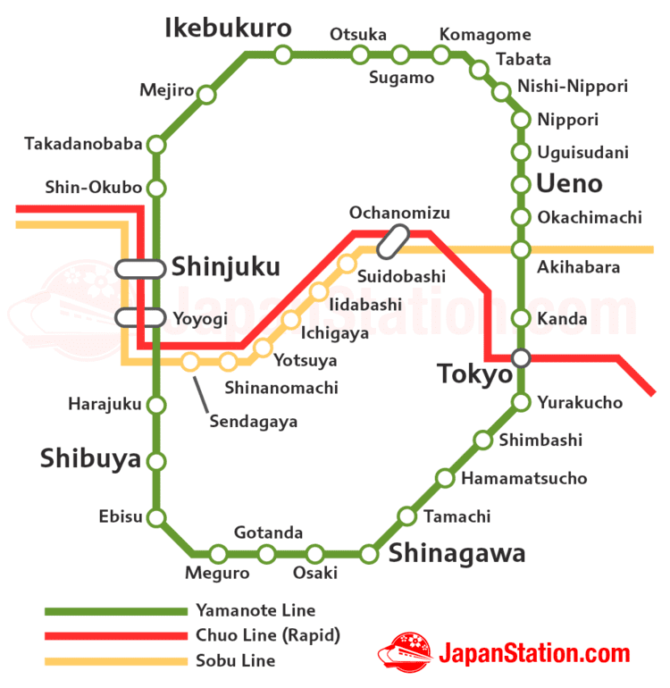 Chūō-Sōbu Line JR ChuoSobu Line for Takao Mitaka Nakano Akihabara Ryogoku