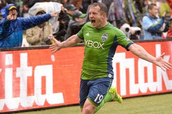 Chad Barrett Soccer News Chad Barrett screams with Seattle US Soccer