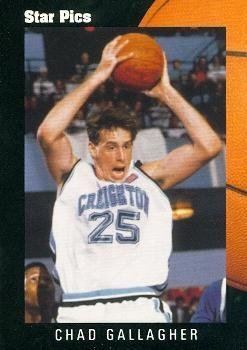 Chad Gallagher Amazoncom Chad Gallagher Basketball Card Creighton 1991 Star
