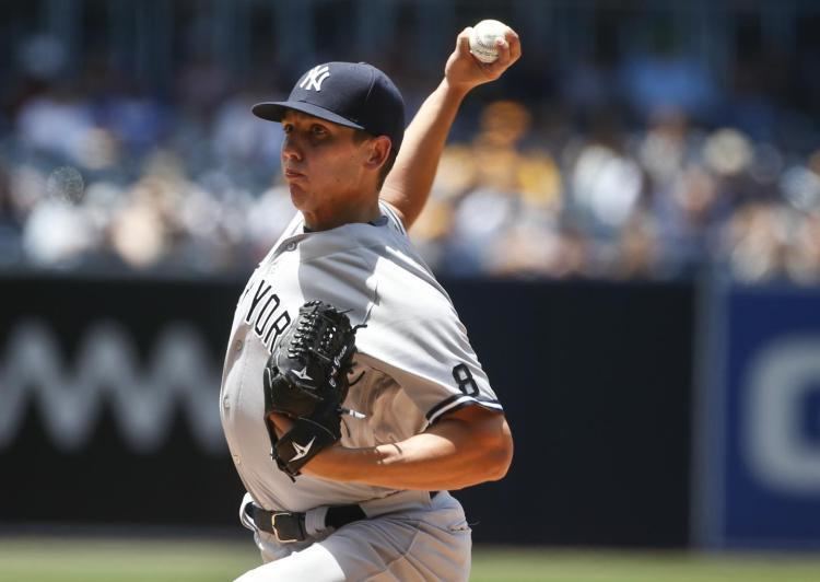 Chad Green (pitcher) Yankees rookie Chad Green showcases potential in first MLB win NY