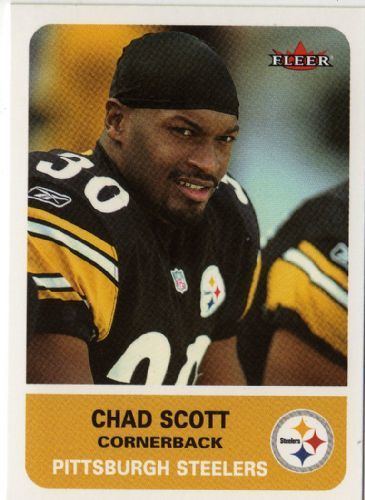 Chad Scott PITTSBURGH STEELERS Chad Scott 167 FLEER Tradition 2002 NFL