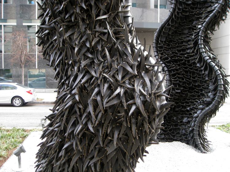 Chakaia Booker Women39s Museum Debuts Recycled Tire Sculptures by Chakaia