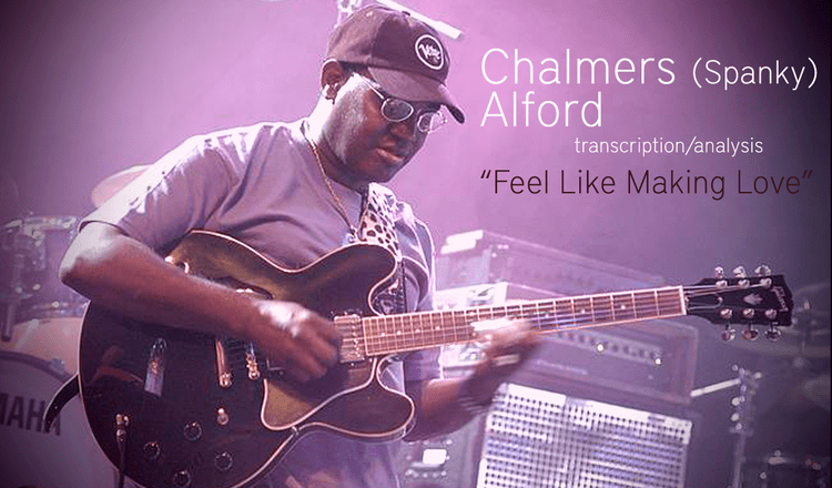 Chalmers Alford Spanky Alford solo on DAngelo Live Feel Like Making Love