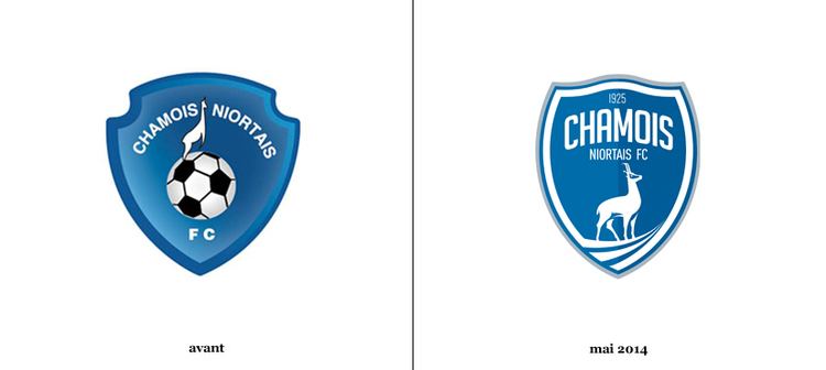 Chamois Niortais F.C. Analyse du blason des Chamois Niortais FC Moustache Football Club