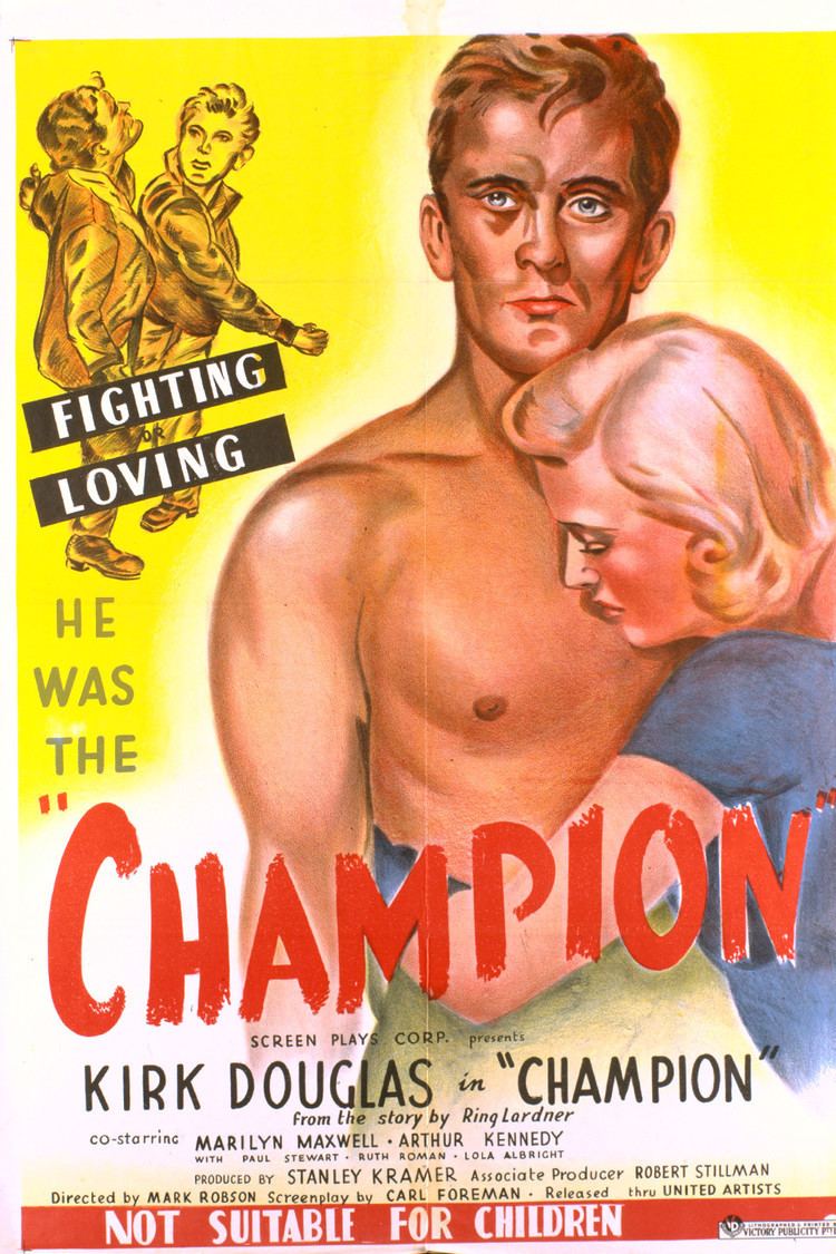 Champion (1949 film) wwwgstaticcomtvthumbmovieposters104p104pv