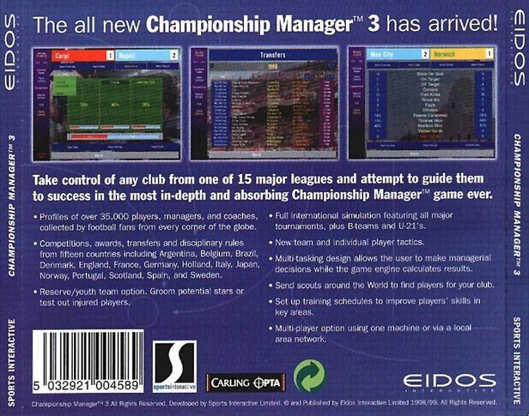 Championship Manager 3 wwwmobygamescomimagescoversl3783championshi